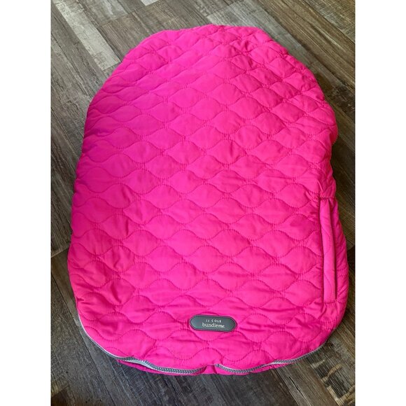 JJ Cole Bundle Me Car Seat & Stroller Cover Bag for Infants Pink Universal Fit - Picture 1 of 3